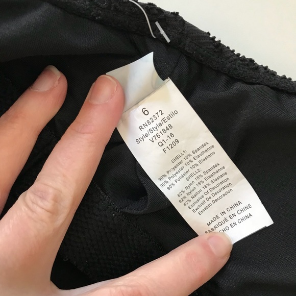 Tankini Bandini Black crochet swim top - Picture 5 of 6